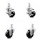 Service Caster 3.5 Inch Soft Rubber Wheel Swivel 7/8 Inch Square Stem Caster Brakes SCC, 2PK SCC-SQ20S3514-SRS-TLB-78-2-S-2 - alternate 1